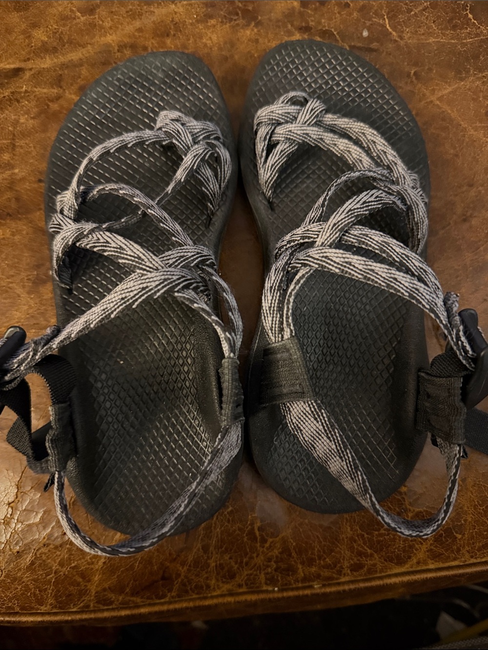 Chaco ZX/2 Women's Double Strap Hiking Sandals Size 6 Black & Grey